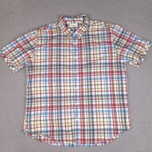 California Shirt Co Shirt Mens XXL Plaid Button‎ Up Preppy Classiccore